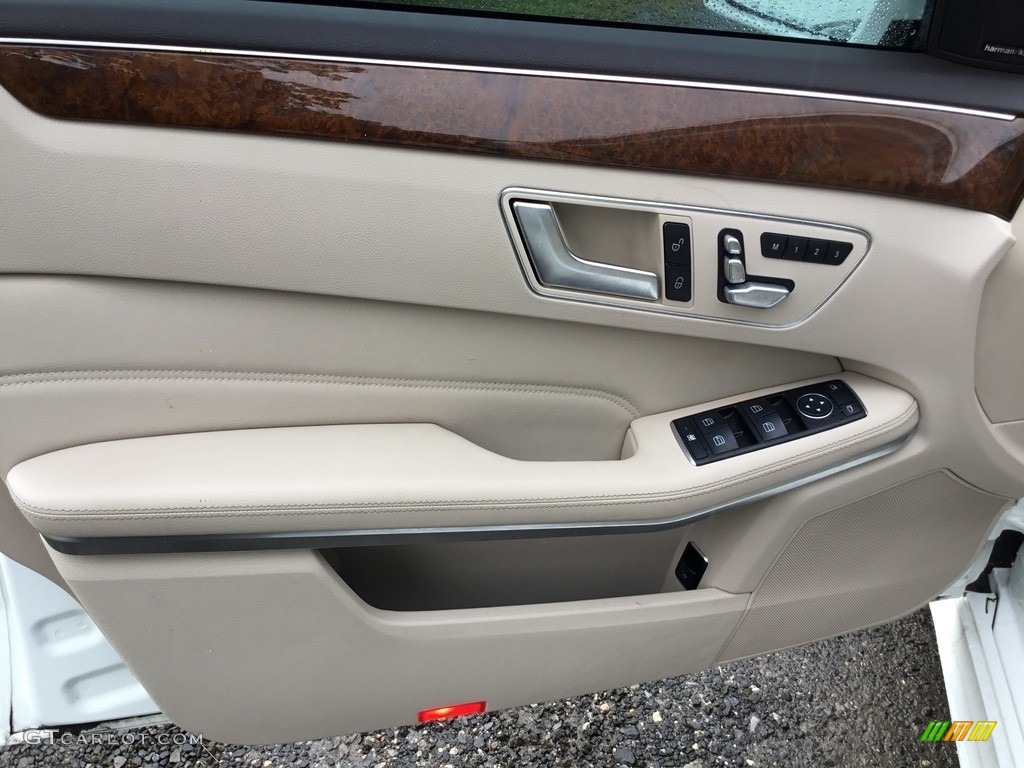 2014 E 350 Sport Sedan - Diamond White Metallic / Silk Beige/Espresso Brown photo #8