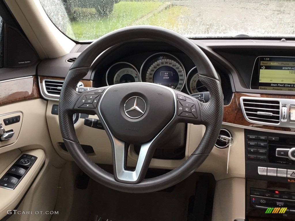 2014 E 350 Sport Sedan - Diamond White Metallic / Silk Beige/Espresso Brown photo #16