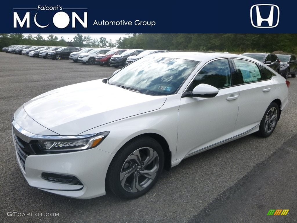 2018 Accord EX-L Sedan - Platinum White Pearl / Black photo #1