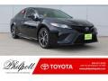 2018 Midnight Black Metallic Toyota Camry SE  photo #1