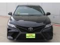 2018 Midnight Black Metallic Toyota Camry SE  photo #2