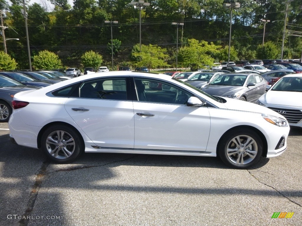 2019 Sonata Sport - Quartz White Pearl / Black photo #1