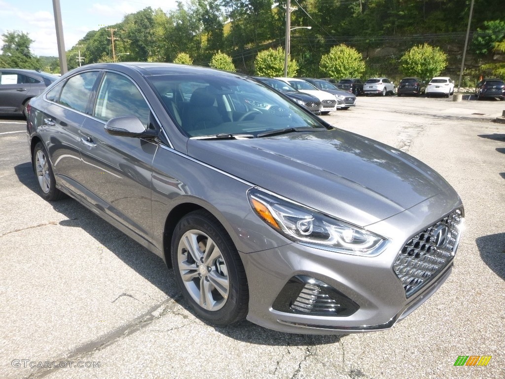 Machine Gray 2019 Hyundai Sonata Limited Exterior Photo #129357569