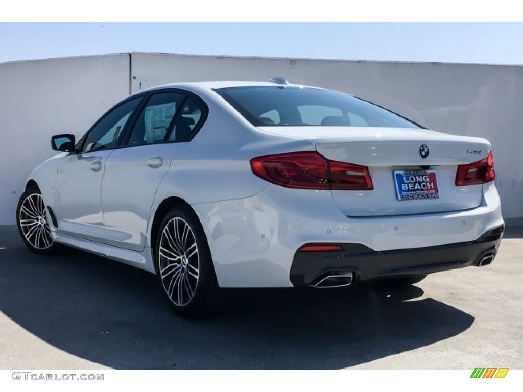 2019 5 Series 540i Sedan - Alpine White / Black photo #2