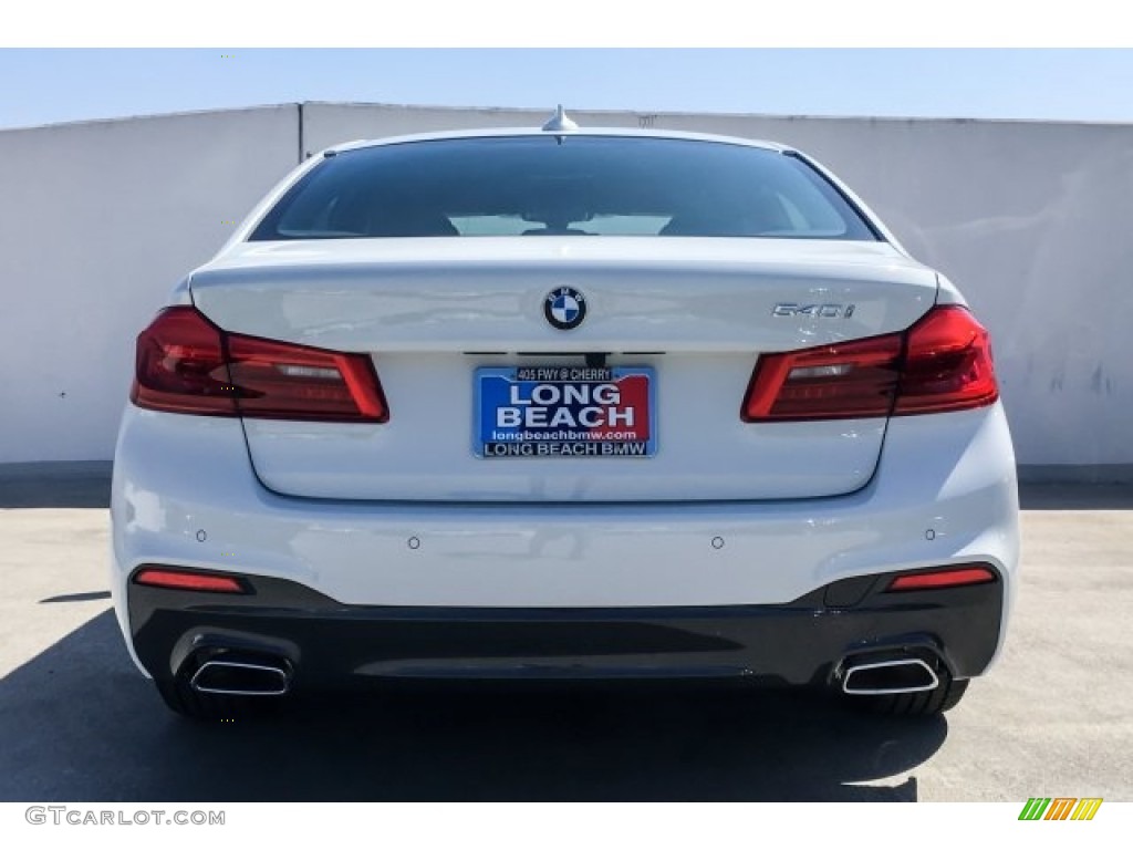 2019 5 Series 540i Sedan - Alpine White / Black photo #3
