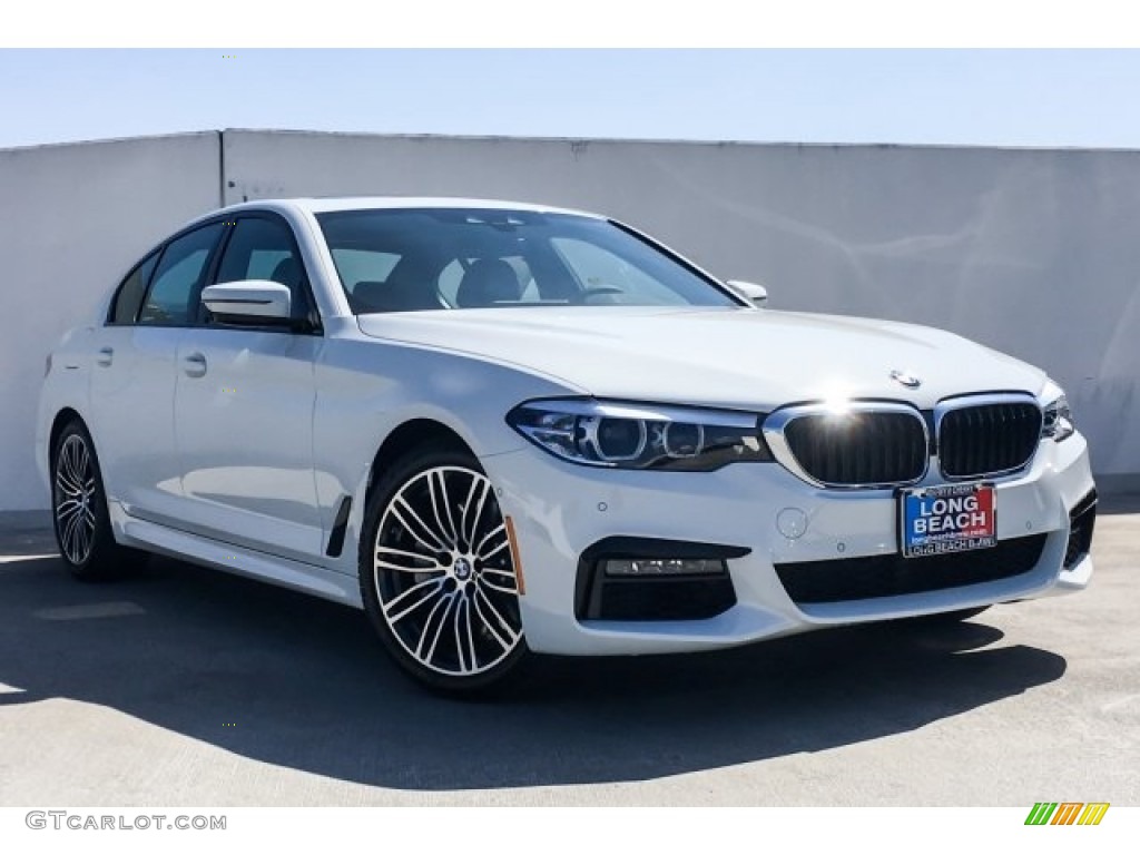 2019 5 Series 540i Sedan - Alpine White / Black photo #12