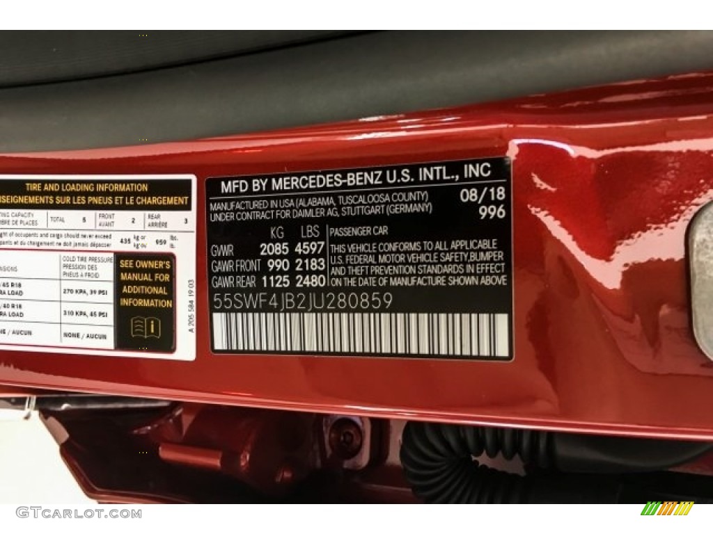 2018 C 300 Sedan - designo Cardinal Red Metallic / Silk Beige/Black photo #11