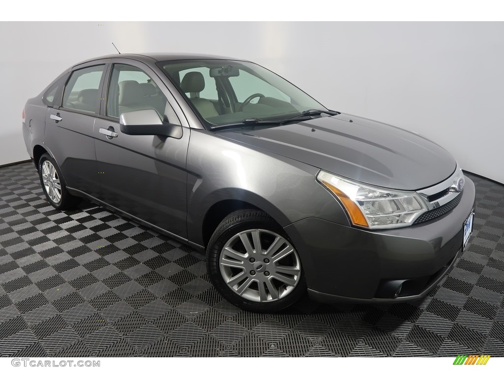 2010 Focus SEL Sedan - Sterling Grey Metallic / Medium Stone photo #4