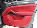 Black/Garnet Red 2016 Porsche Cayenne Turbo S Door Panel