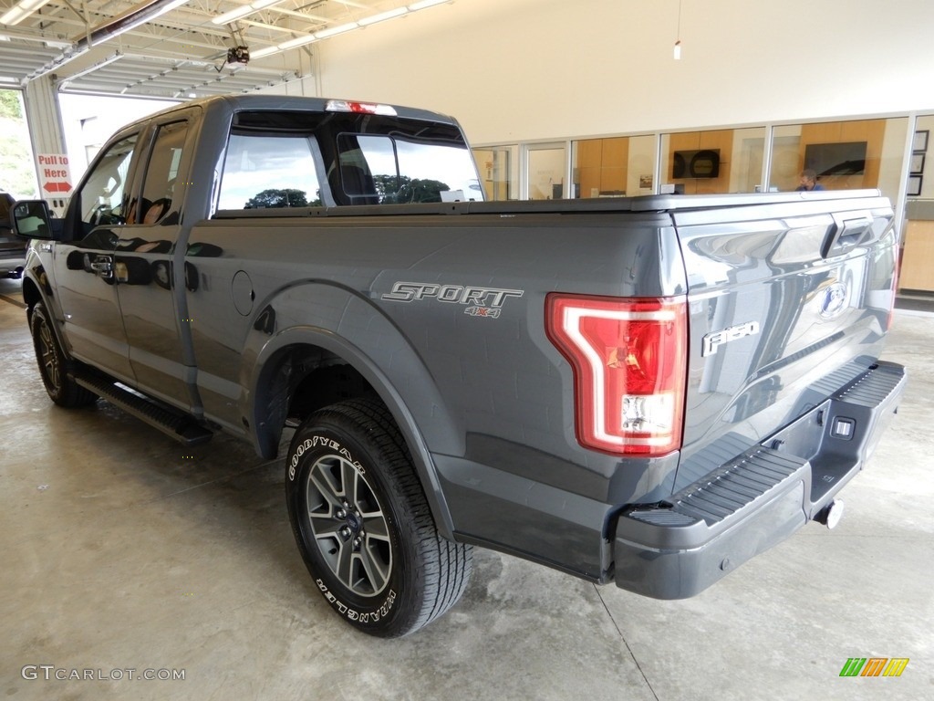 2016 F150 XLT SuperCab 4x4 - Lithium Gray / Black photo #4