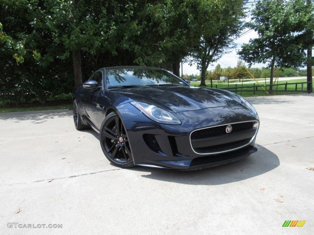 2016 F-TYPE Coupe - Dark Sapphire Metallic / Ivory photo #1