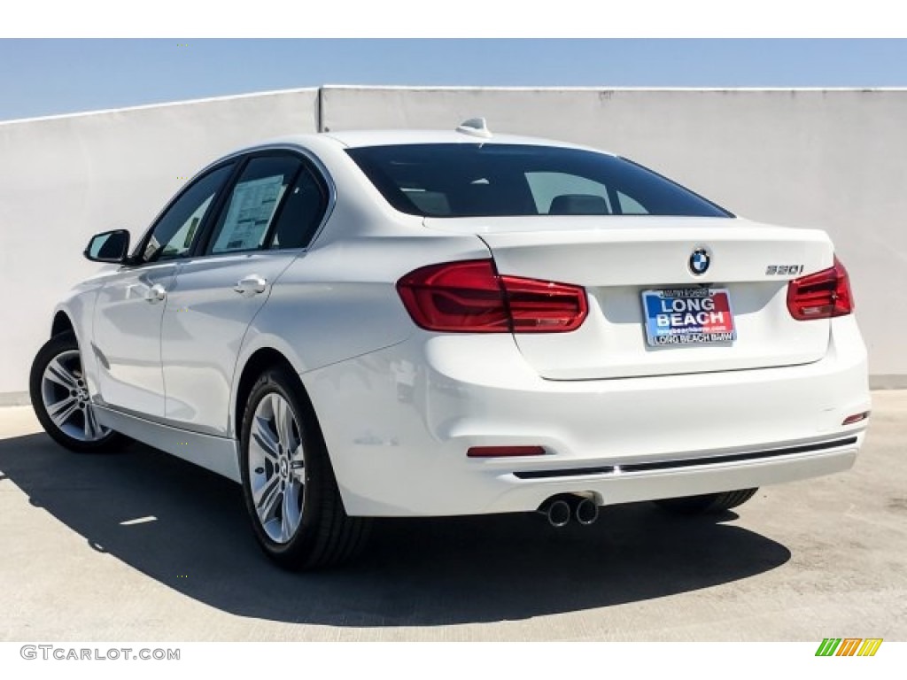 2018 3 Series 330i Sedan - Alpine White / Black photo #2