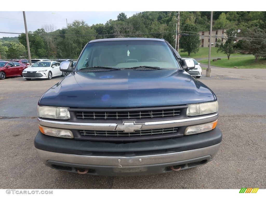 2000 Silverado 1500 LS Extended Cab 4x4 - Indigo Blue Metallic / Medium Gray photo #3