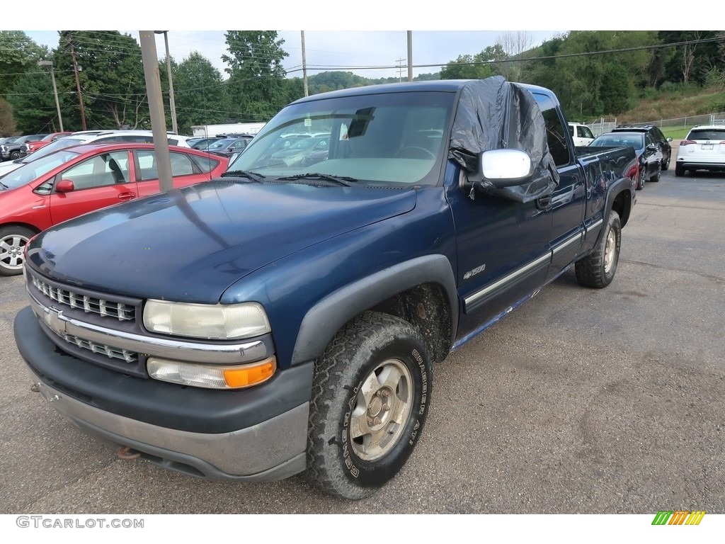 2000 Silverado 1500 LS Extended Cab 4x4 - Indigo Blue Metallic / Medium Gray photo #4