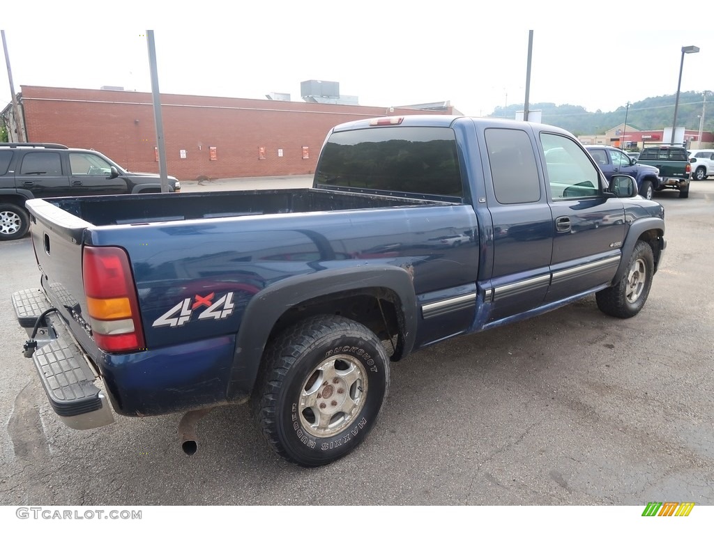 2000 Silverado 1500 LS Extended Cab 4x4 - Indigo Blue Metallic / Medium Gray photo #9