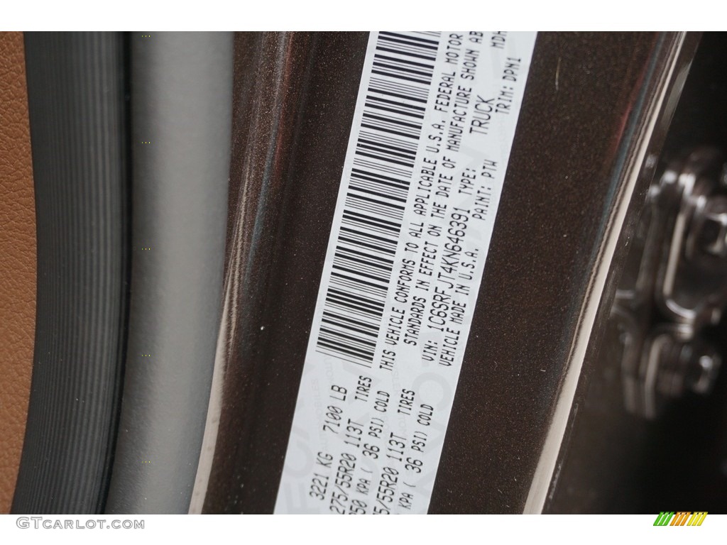2019 1500 Color Code PTW for Rugged Brown Pearl Photo #129365825