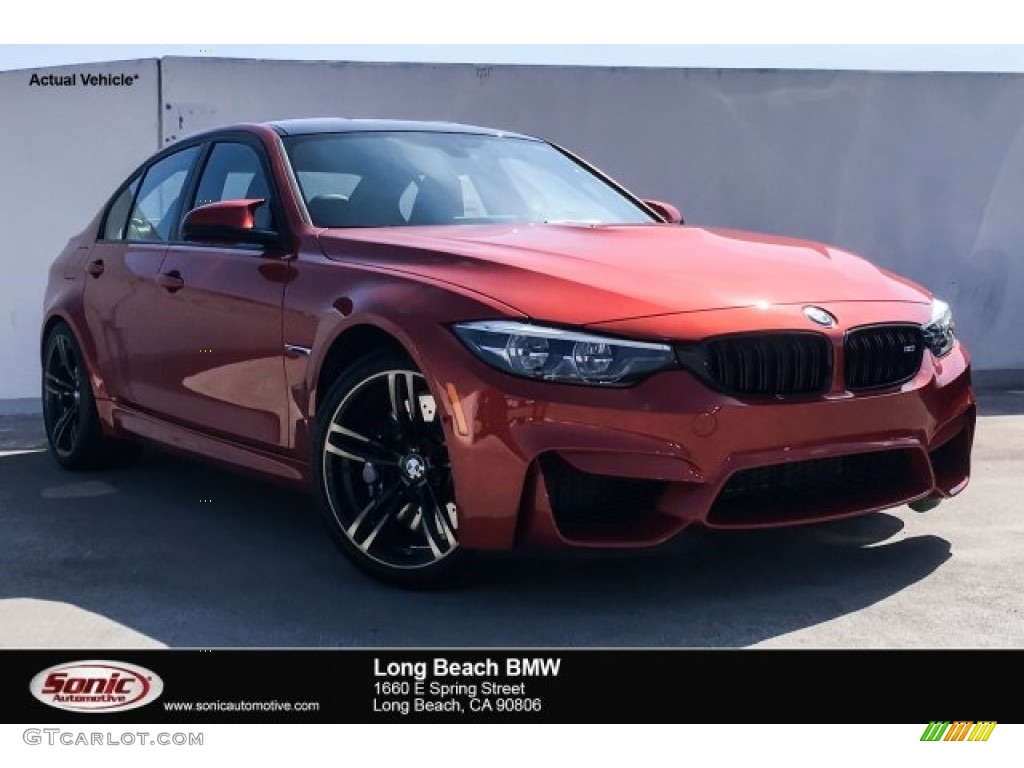 2018 M3 Sedan - Sakhir Orange II Metallic / Black photo #1