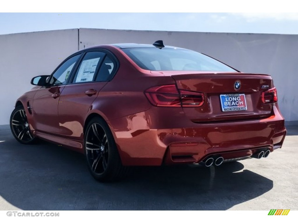 2018 M3 Sedan - Sakhir Orange II Metallic / Black photo #2