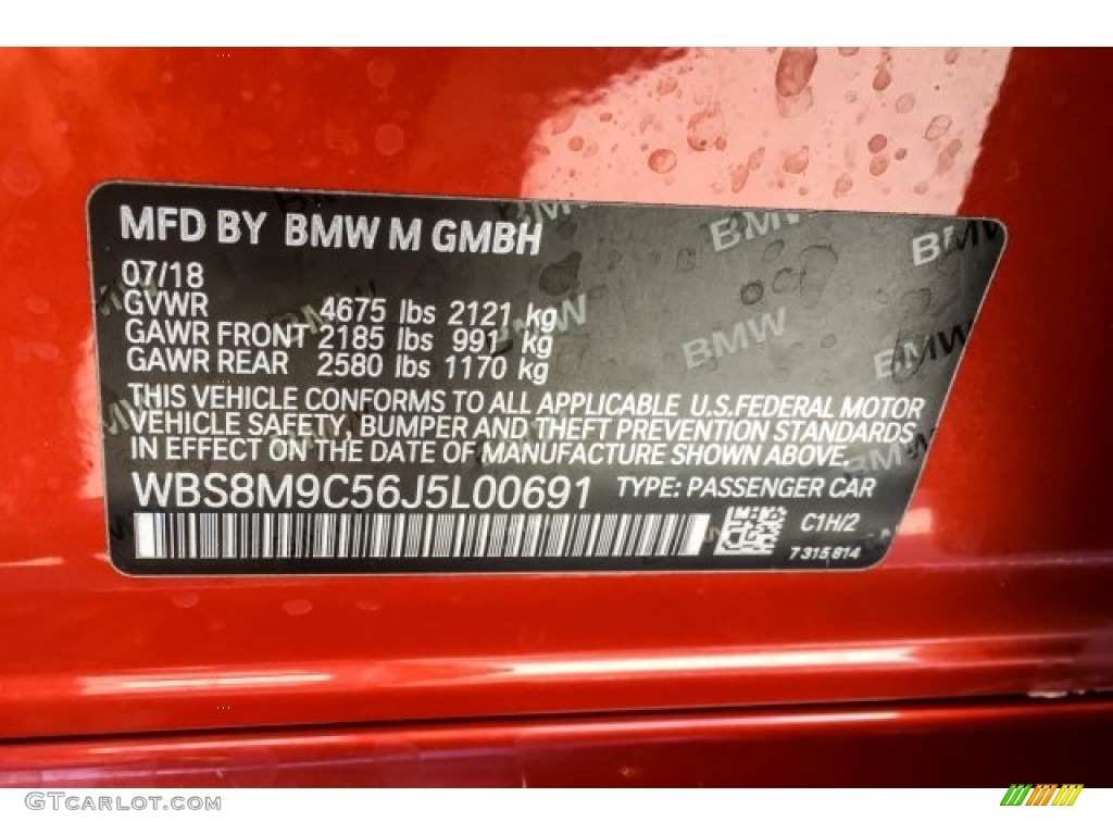2018 M3 Sedan - Sakhir Orange II Metallic / Black photo #11