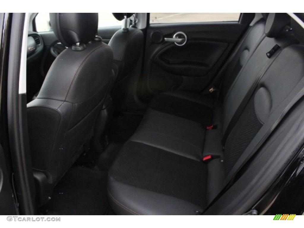 Nero (Black) Interior 2017 Fiat 500X Urbana Edition Photo #129367867