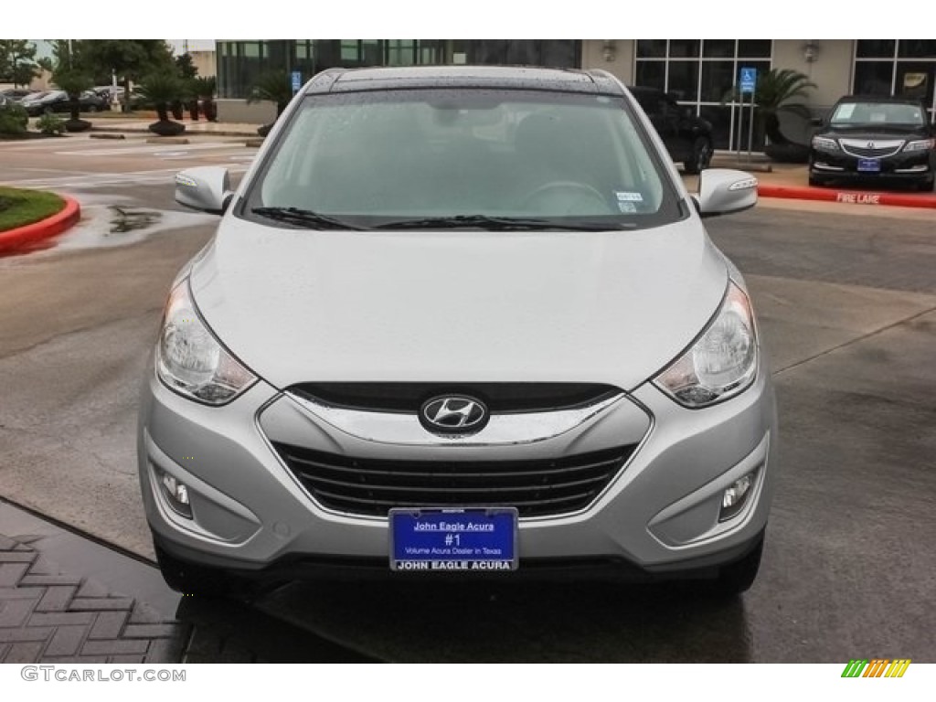 2012 Tucson Limited - Diamond Silver / Black/Saddle photo #2