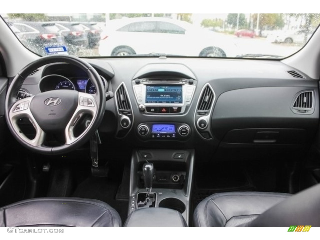 2012 Tucson Limited - Diamond Silver / Black/Saddle photo #9