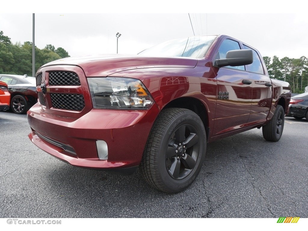 2018 1500 Express Crew Cab - Delmonico Red Pearl / Black/Diesel Gray photo #3