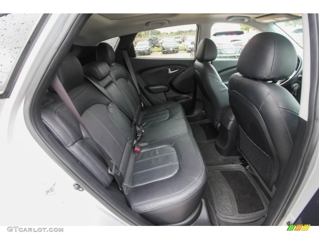 2012 Tucson Limited - Diamond Silver / Black/Saddle photo #24