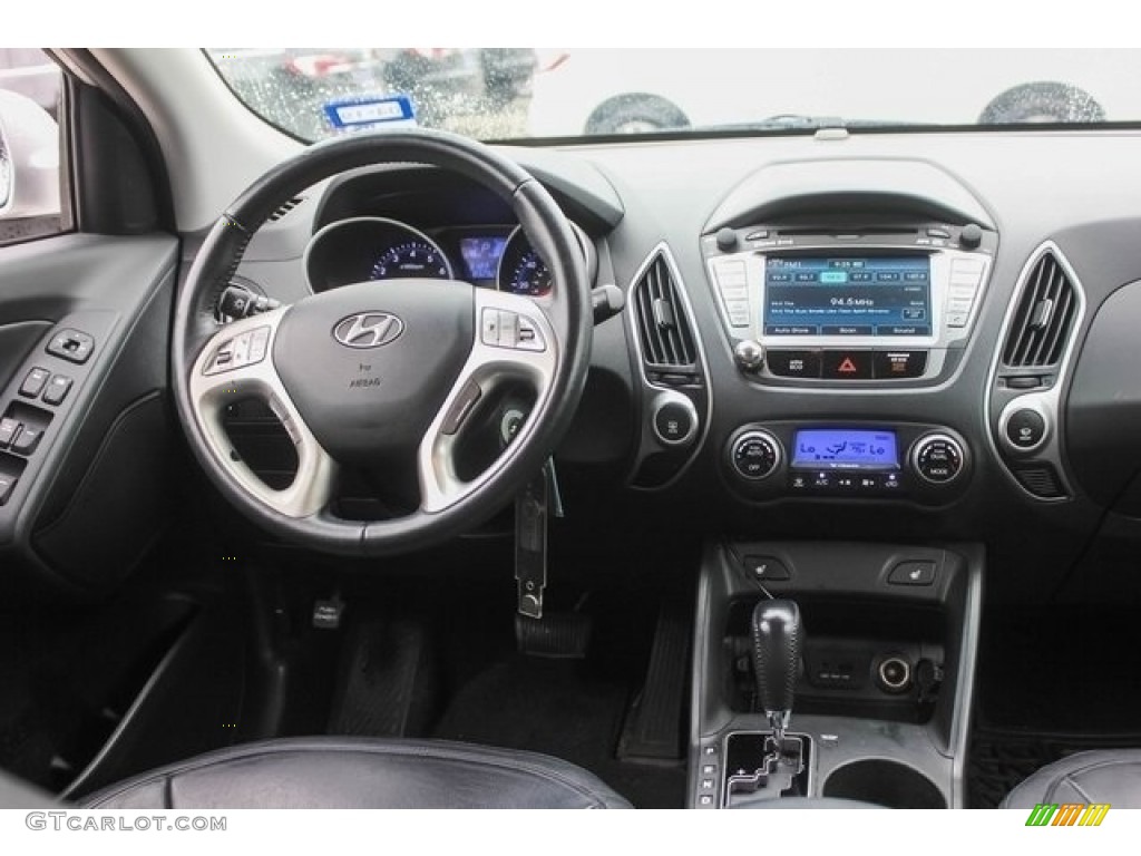 2012 Tucson Limited - Diamond Silver / Black/Saddle photo #31