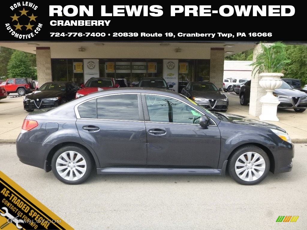 2011 Legacy 2.5i Limited - Graphite Gray Metallic / Off-Black photo #1