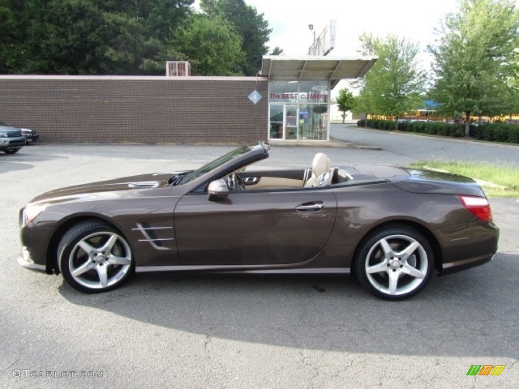 2013 SL 550 Roadster - Dolomite Brown Metallic / Beige/Brown photo #7