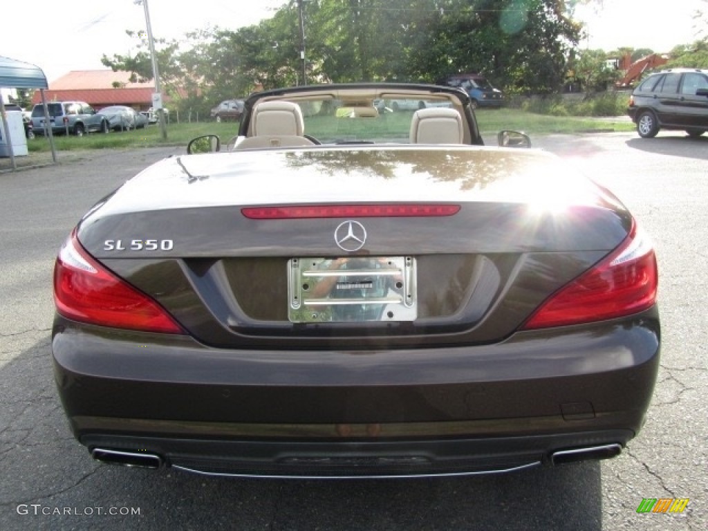2013 SL 550 Roadster - Dolomite Brown Metallic / Beige/Brown photo #9
