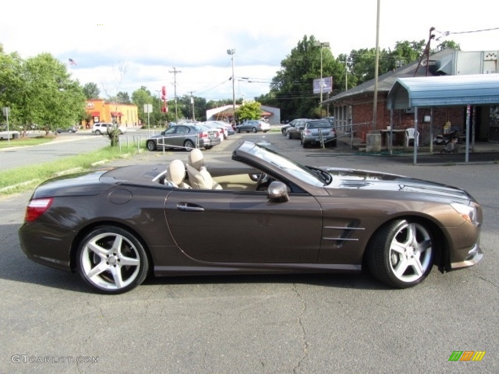 2013 SL 550 Roadster - Dolomite Brown Metallic / Beige/Brown photo #11