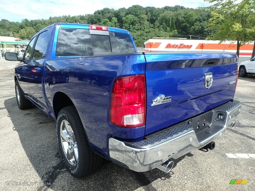 2019 1500 Classic Big Horn Crew Cab 4x4 - Blue Streak Pearl / Black/Diesel Gray photo #3