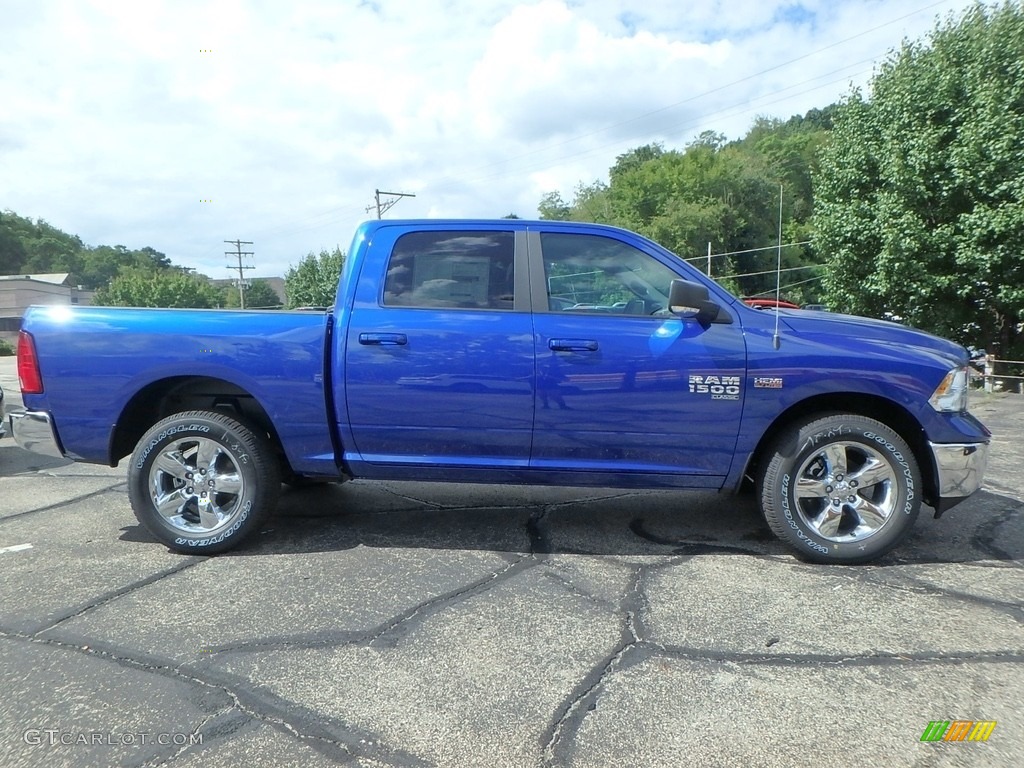2019 1500 Classic Big Horn Crew Cab 4x4 - Blue Streak Pearl / Black/Diesel Gray photo #6