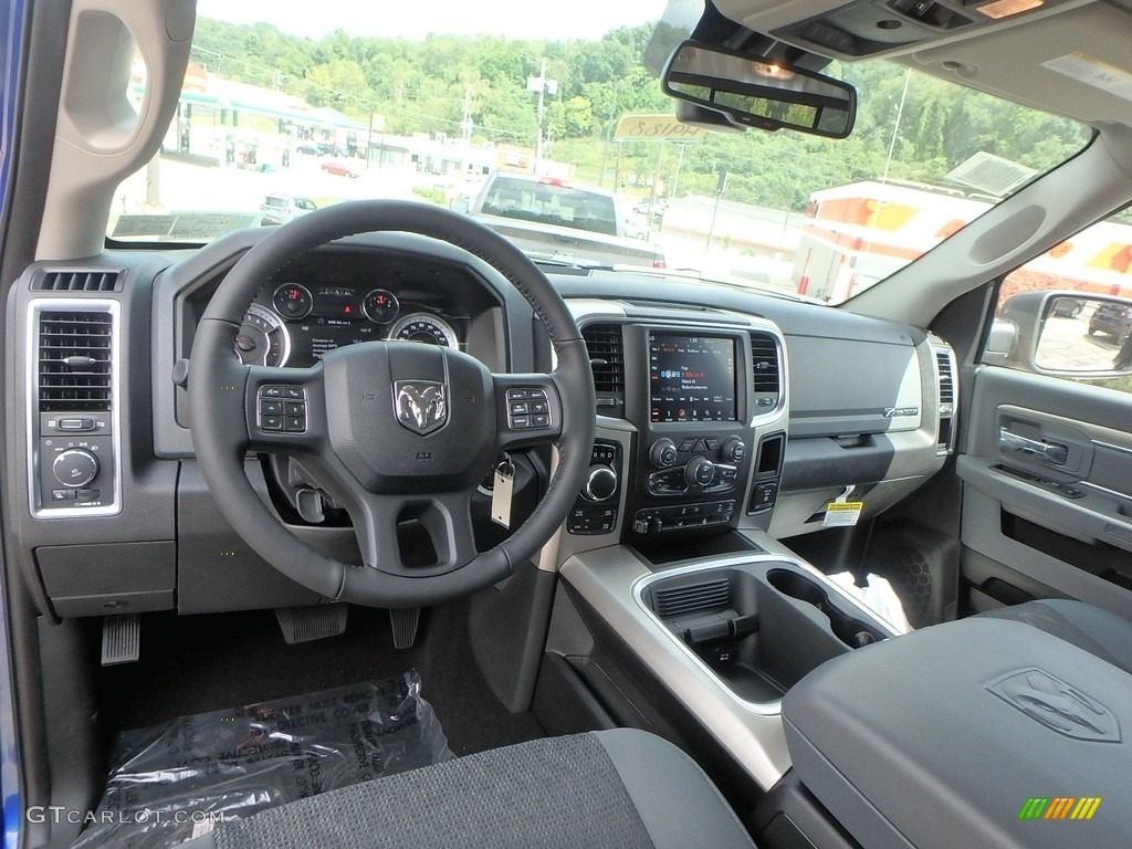 Black/Diesel Gray Interior 2019 Ram 1500 Classic Big Horn Crew Cab 4x4 Photo #129372638