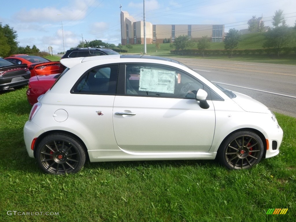 Bianco White Ice 2018 Fiat 500 Abarth Exterior Photo #129373235