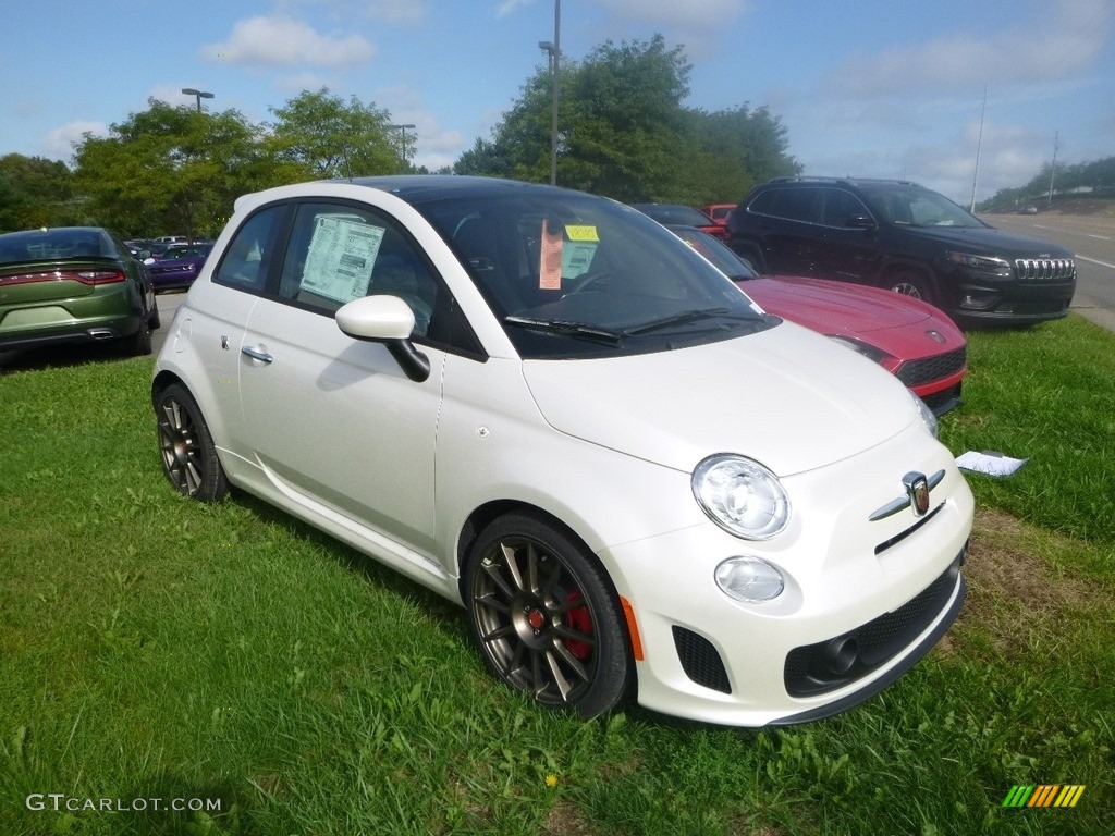 Bianco White Ice 2018 Fiat 500 Abarth Exterior Photo #129373265