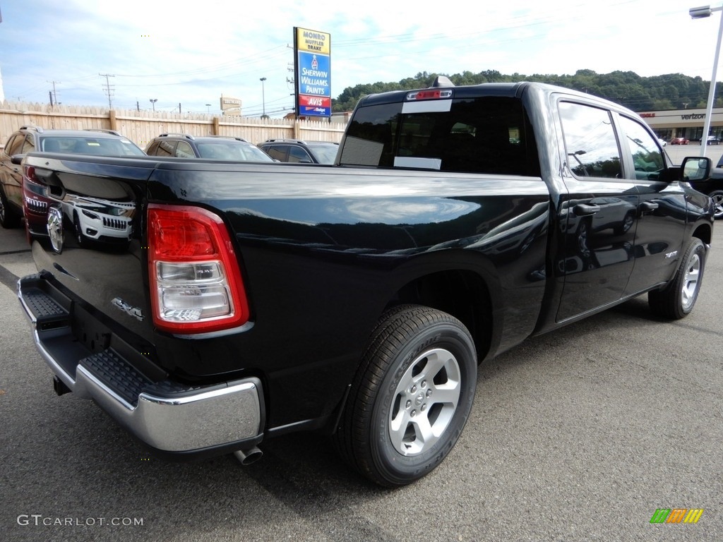 2019 1500 Tradesman Crew Cab 4x4 - Black Forest Green Pearl / Black photo #5