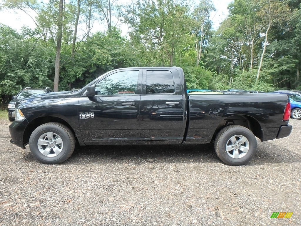 Brilliant Black Crystal Pearl 2019 Ram 1500 Classic Express Quad Cab 4x4 Exterior Photo #129376460