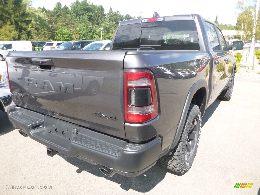 2019 1500 Rebel Crew Cab 4x4 - Granite Crystal Metallic / Black/Red photo #5