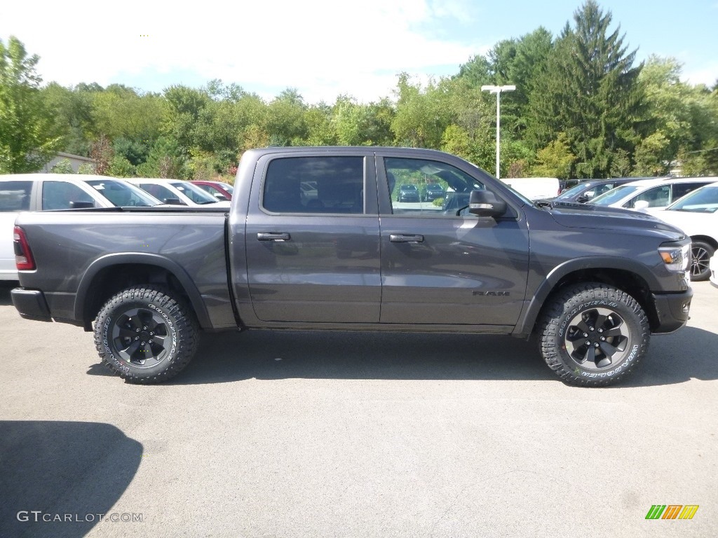 2019 1500 Rebel Crew Cab 4x4 - Granite Crystal Metallic / Black/Red photo #6