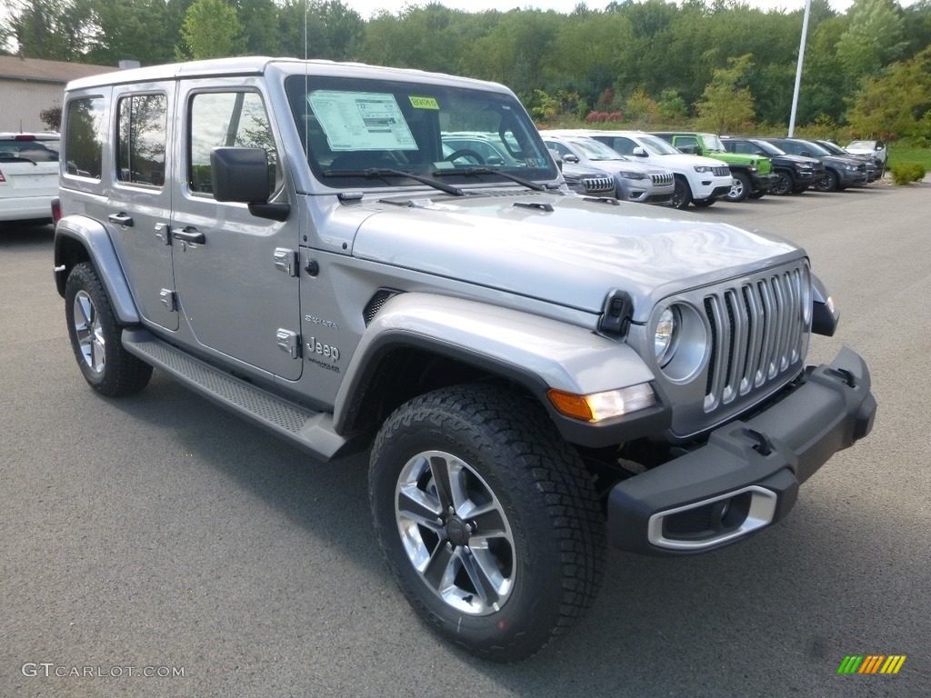 Billet Silver Metallic 2018 Jeep Wrangler Unlimited Sahara 4x4 Exterior Photo #129380750