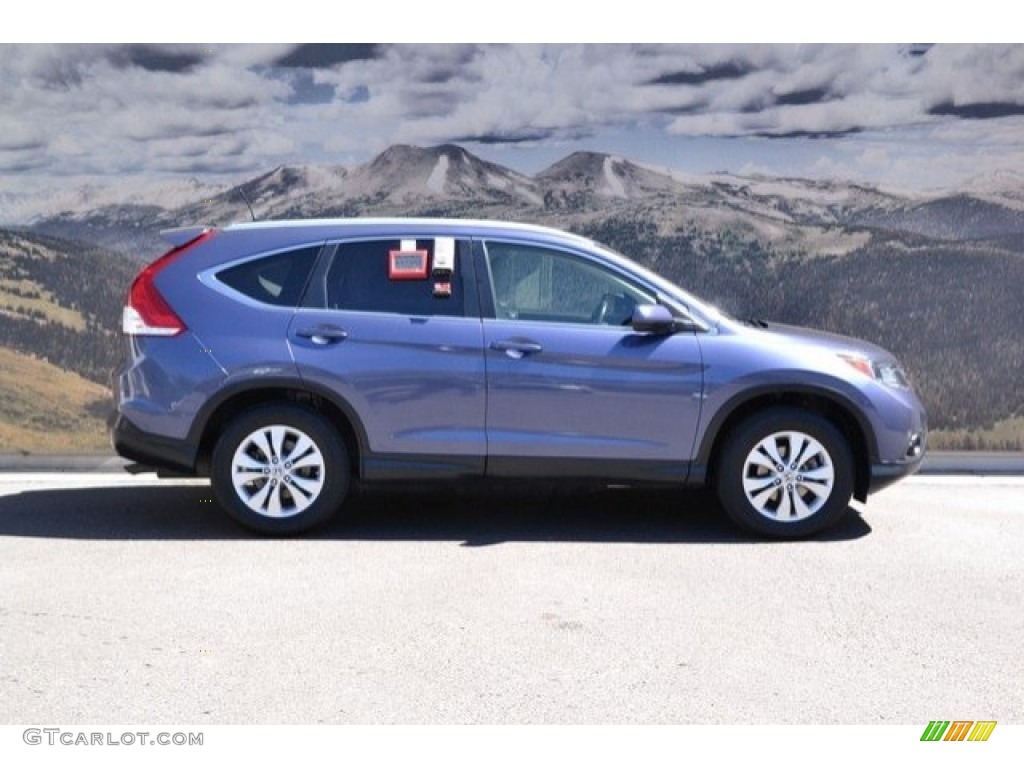 2012 CR-V EX-L 4WD - Twilight Blue Metallic / Gray photo #2