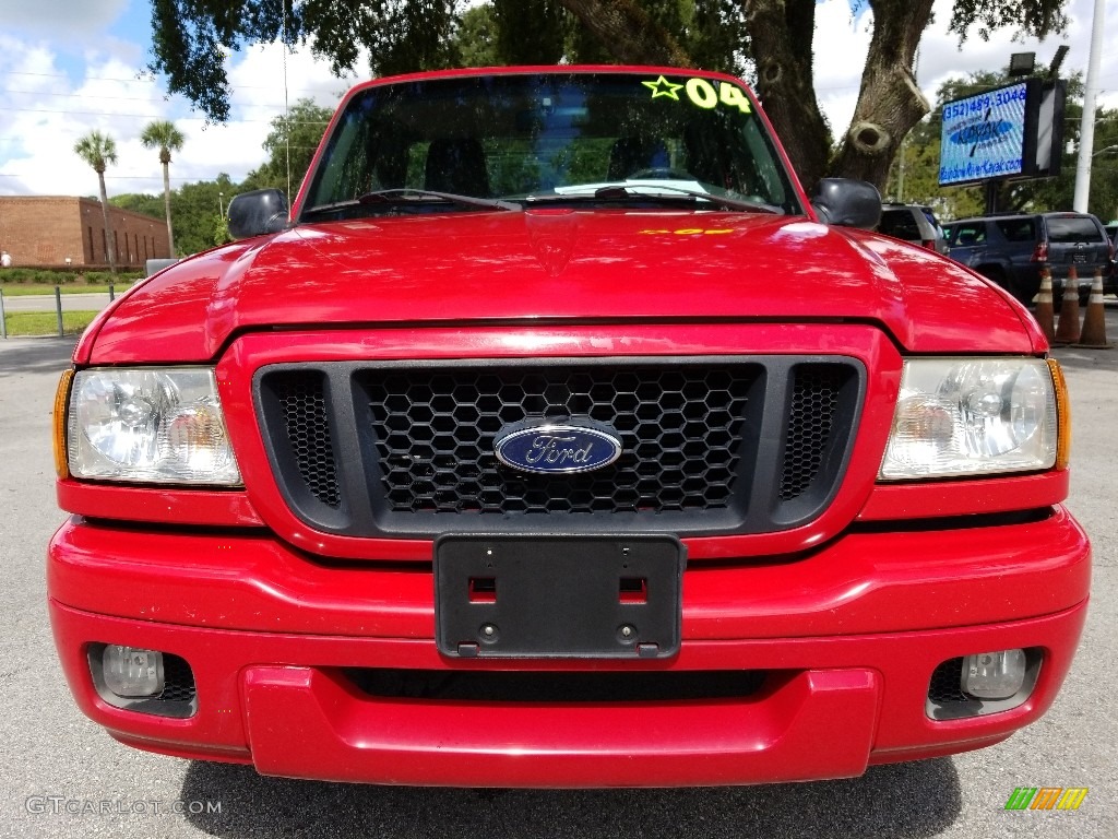 2004 Ranger Edge Regular Cab - Bright Red / Medium Dark Flint photo #8