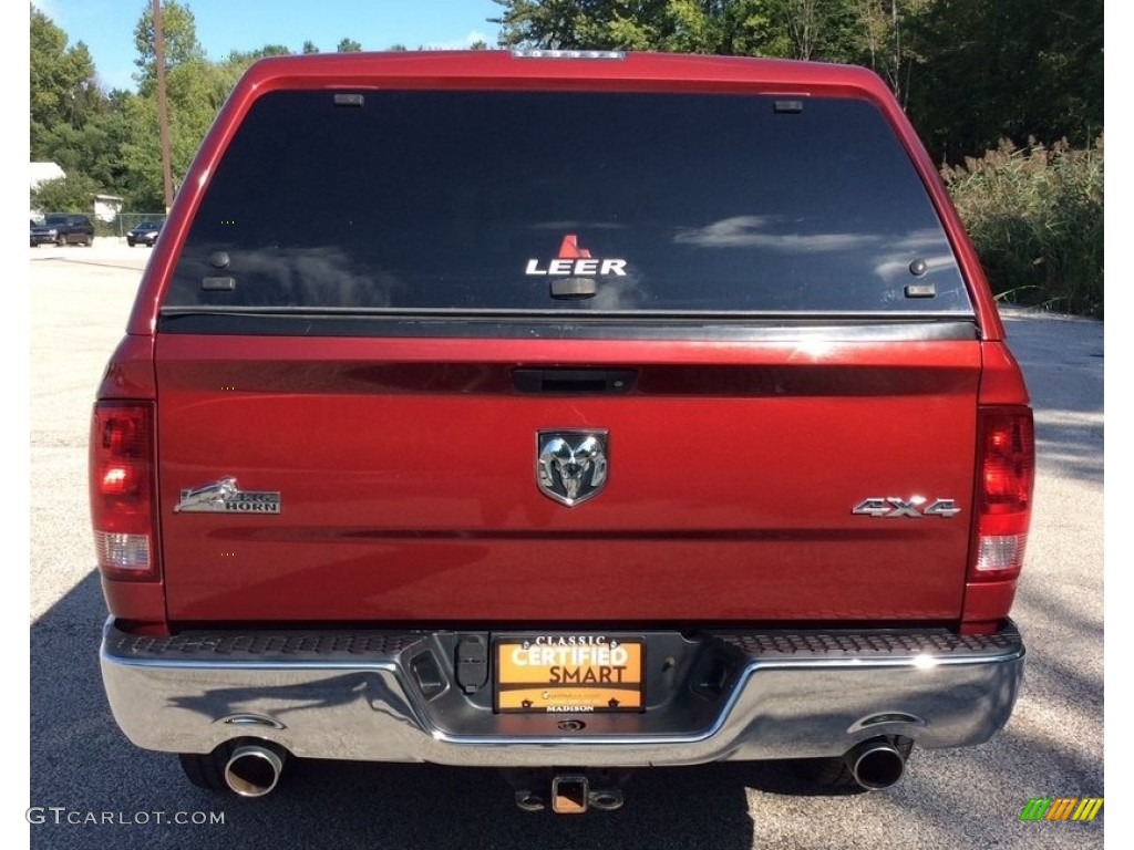 2014 1500 SLT Quad Cab 4x4 - Deep Cherry Red Crystal Pearl / Black/Diesel Gray photo #4