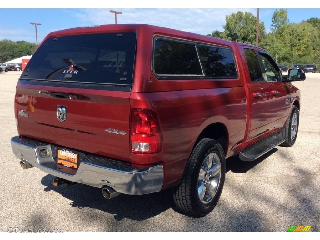 2014 1500 SLT Quad Cab 4x4 - Deep Cherry Red Crystal Pearl / Black/Diesel Gray photo #6