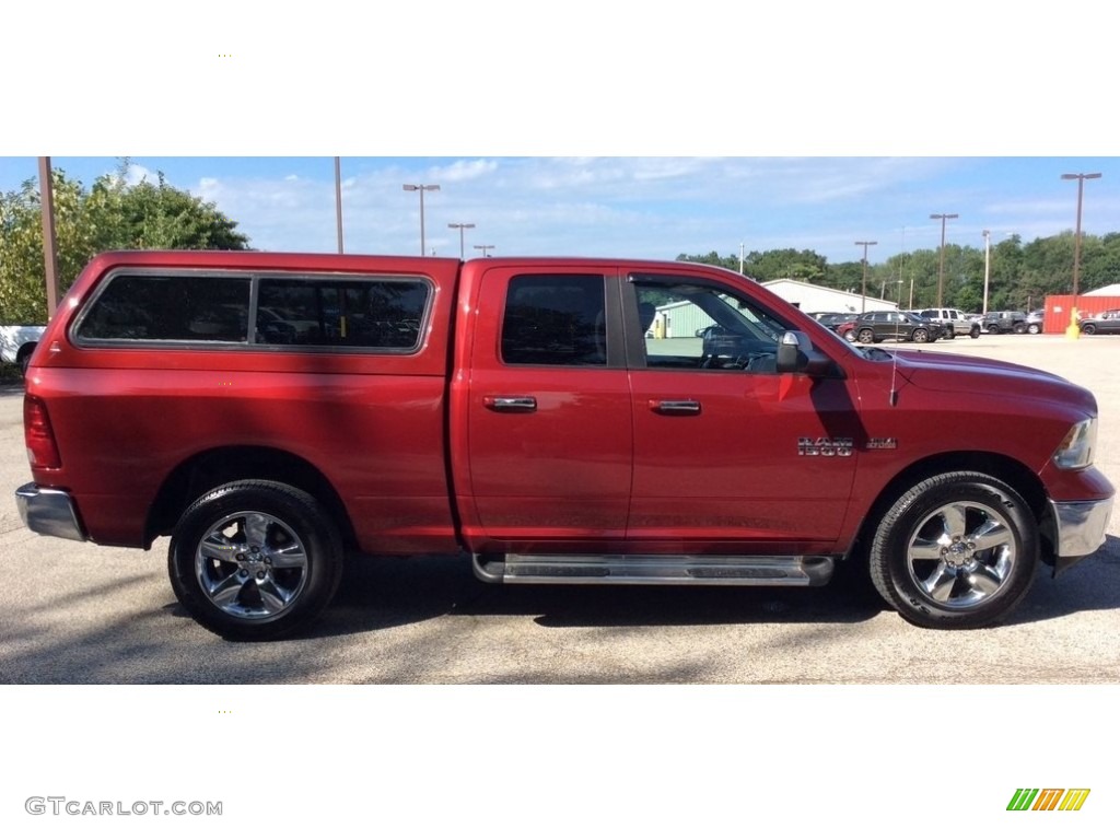 2014 1500 SLT Quad Cab 4x4 - Deep Cherry Red Crystal Pearl / Black/Diesel Gray photo #7