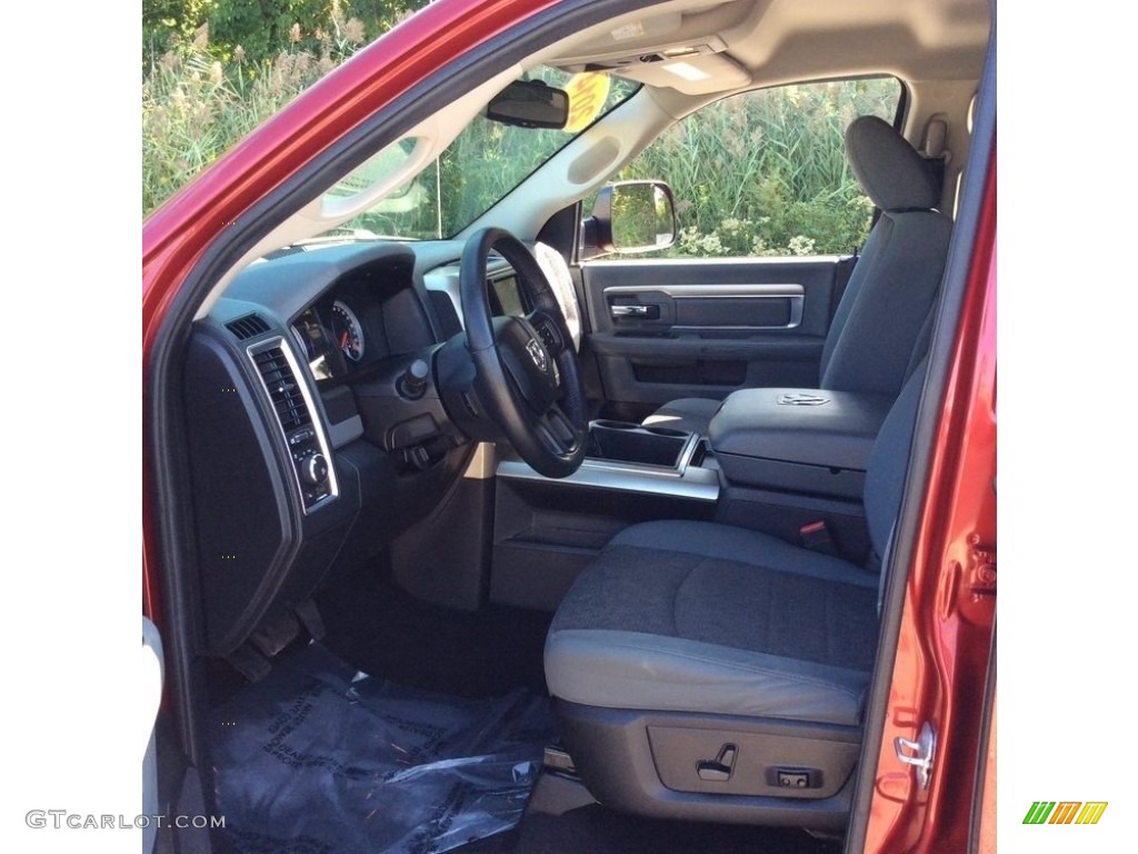 2014 1500 SLT Quad Cab 4x4 - Deep Cherry Red Crystal Pearl / Black/Diesel Gray photo #15