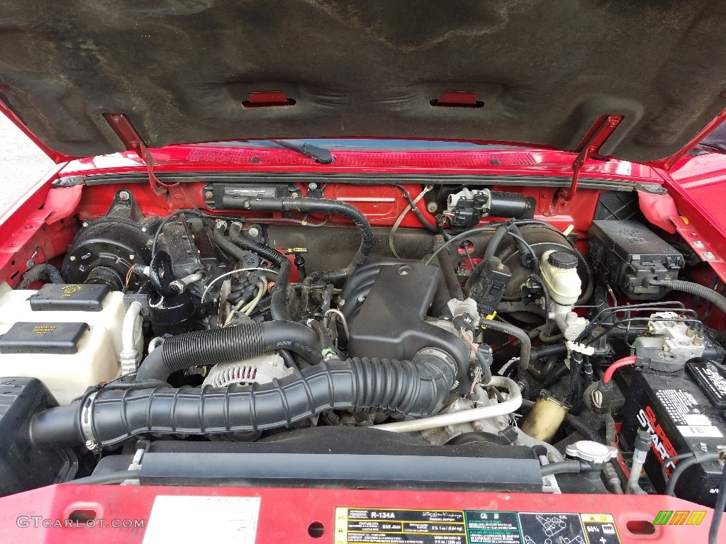 2004 Ranger Edge Regular Cab - Bright Red / Medium Dark Flint photo #21